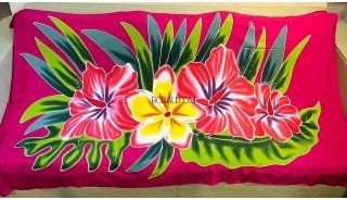 Rayon Sarong hand Painted Beautiful Design by Balinese Artisans